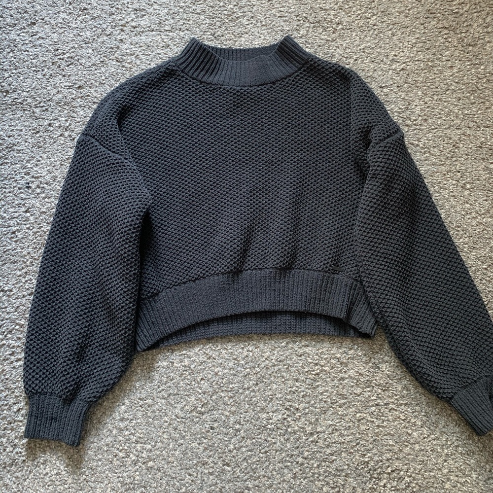 Chenille Mock Neck Sweater